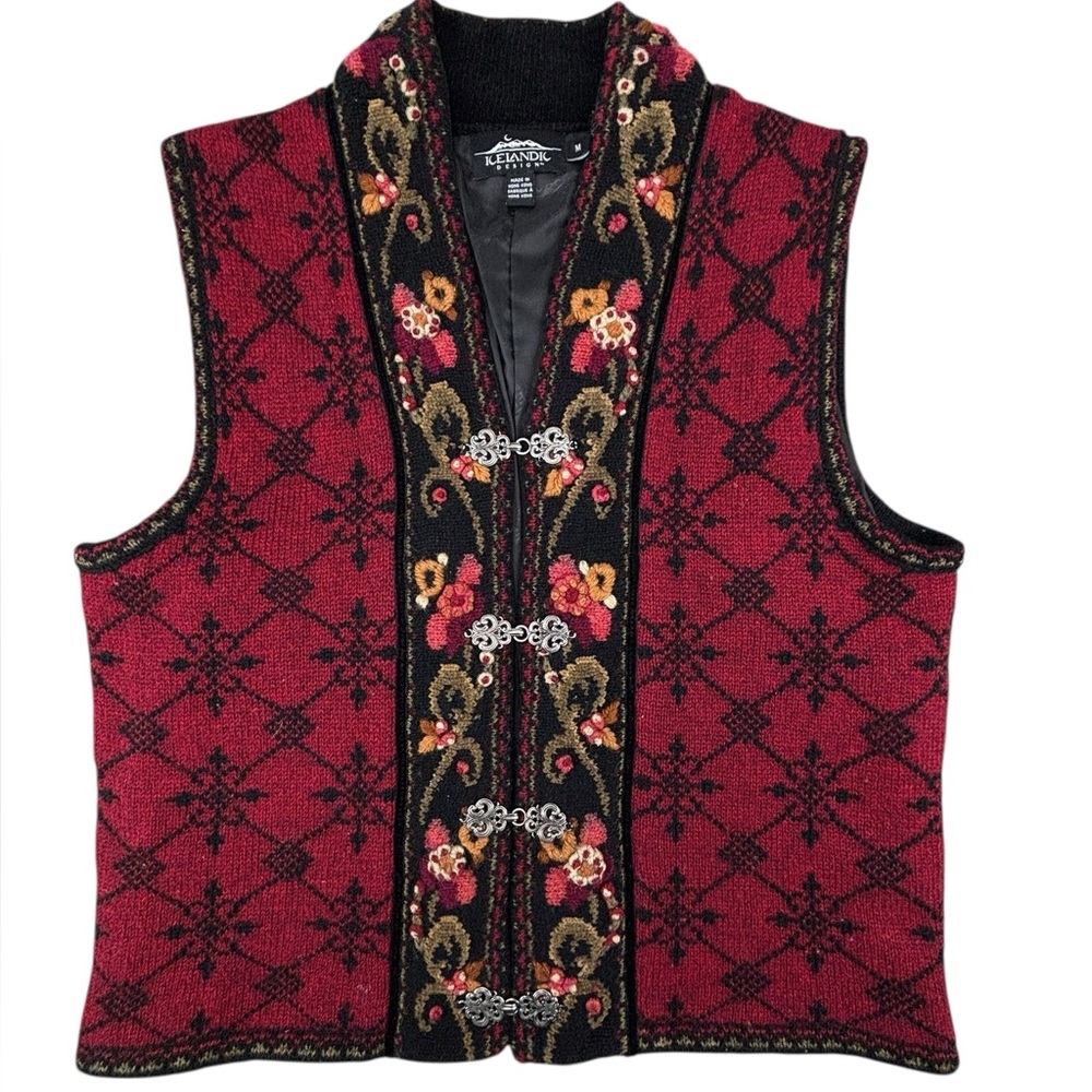 Icelandic Design | Vintage Nordic Wool Vest |‎ Medium | Excellent condition!!